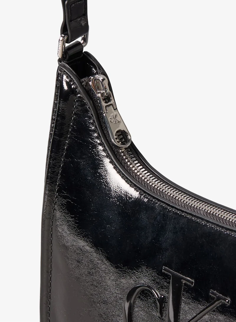 CALVIN KLEIN  Bold Monogram Metallic Shoulder Bag for Women | Best Price UAE